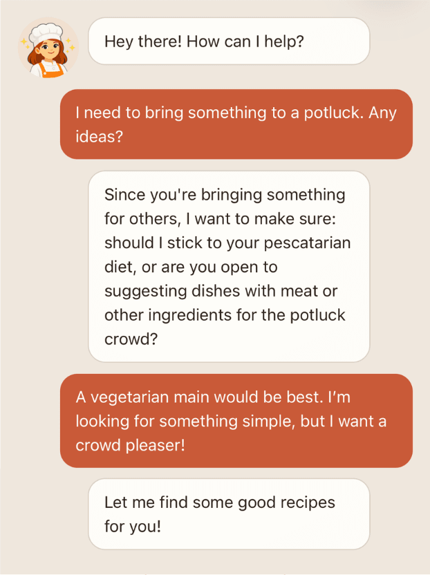 Roux conversation example
